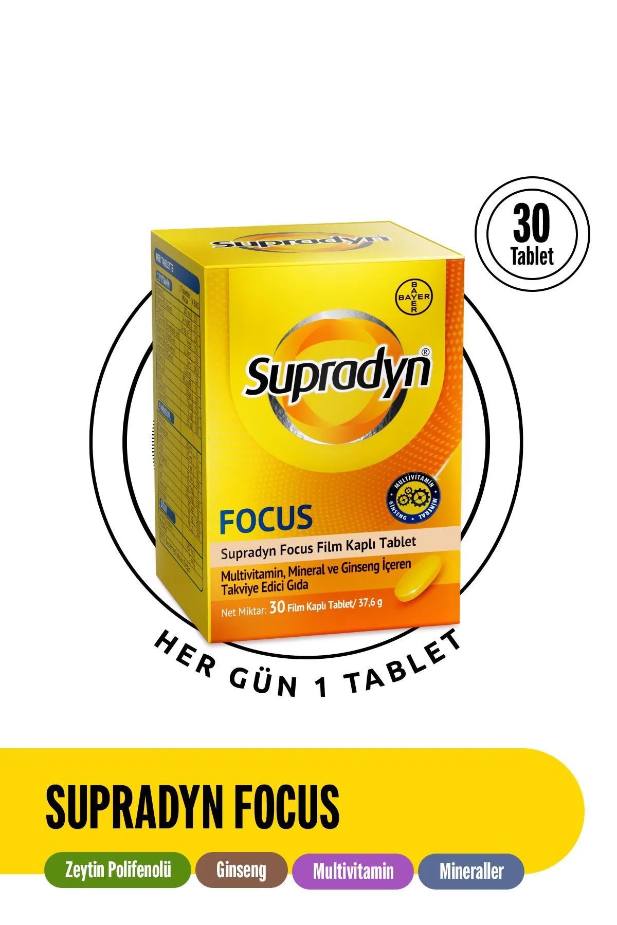 Supradyn Energy Focus 30 Film Kaplı Tablet