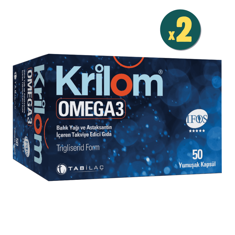 Krilom Omega 3 50 Yumuşak Kapsül 2 Adet