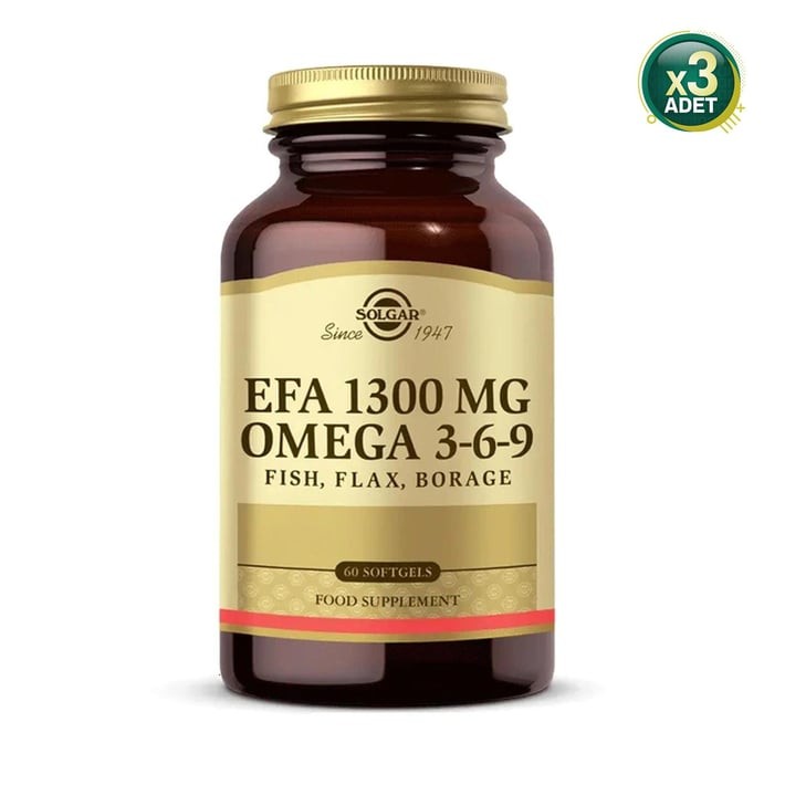 Solgar Omega 3-6-9 Efa 1300mg 60 Softjel 3 Adet