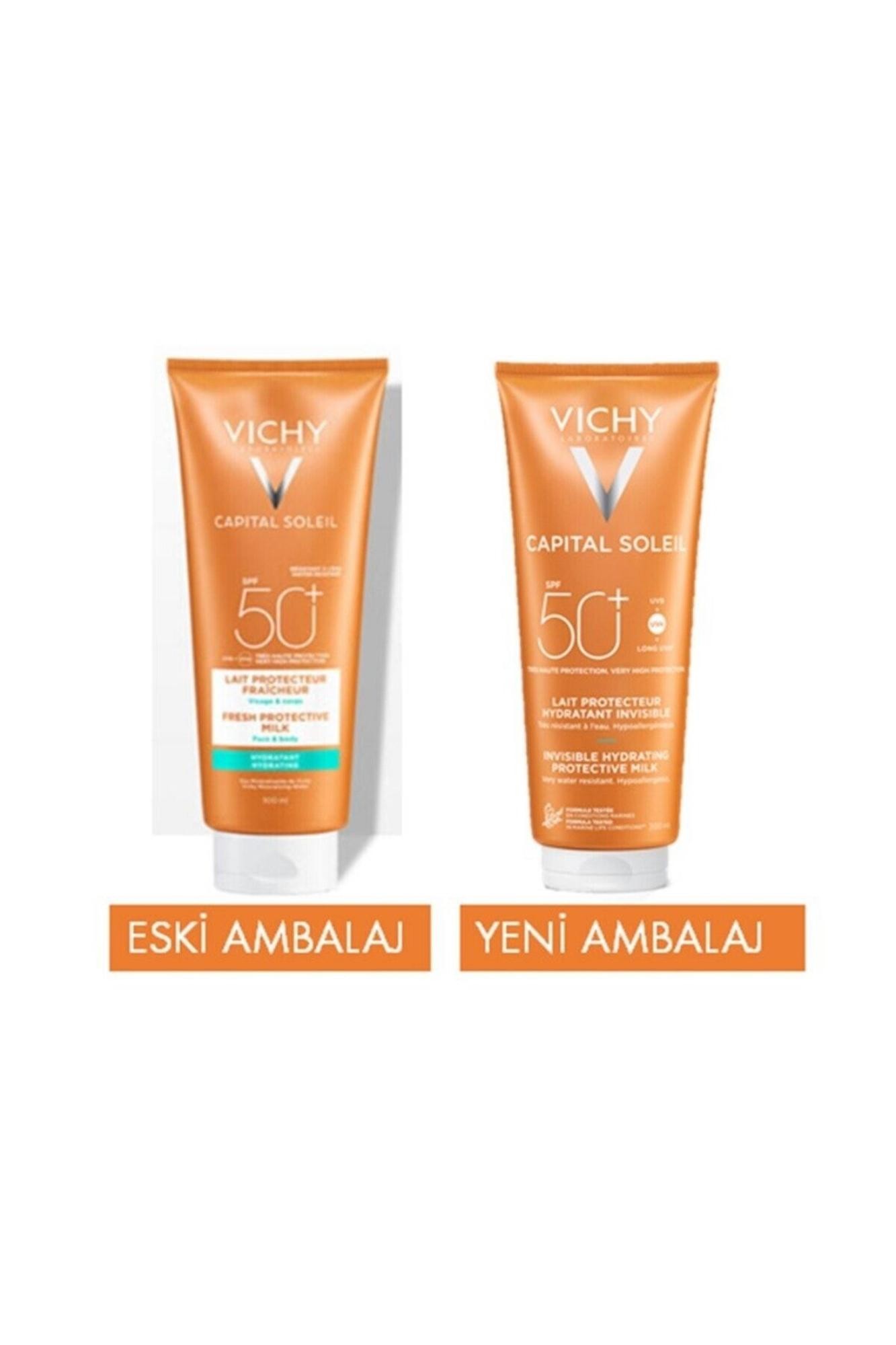 Vichy Capital Soleil Spf50 Yüksek Korumalı Yüz Ve Vücut Güneş Sütü Spf50 300 ml