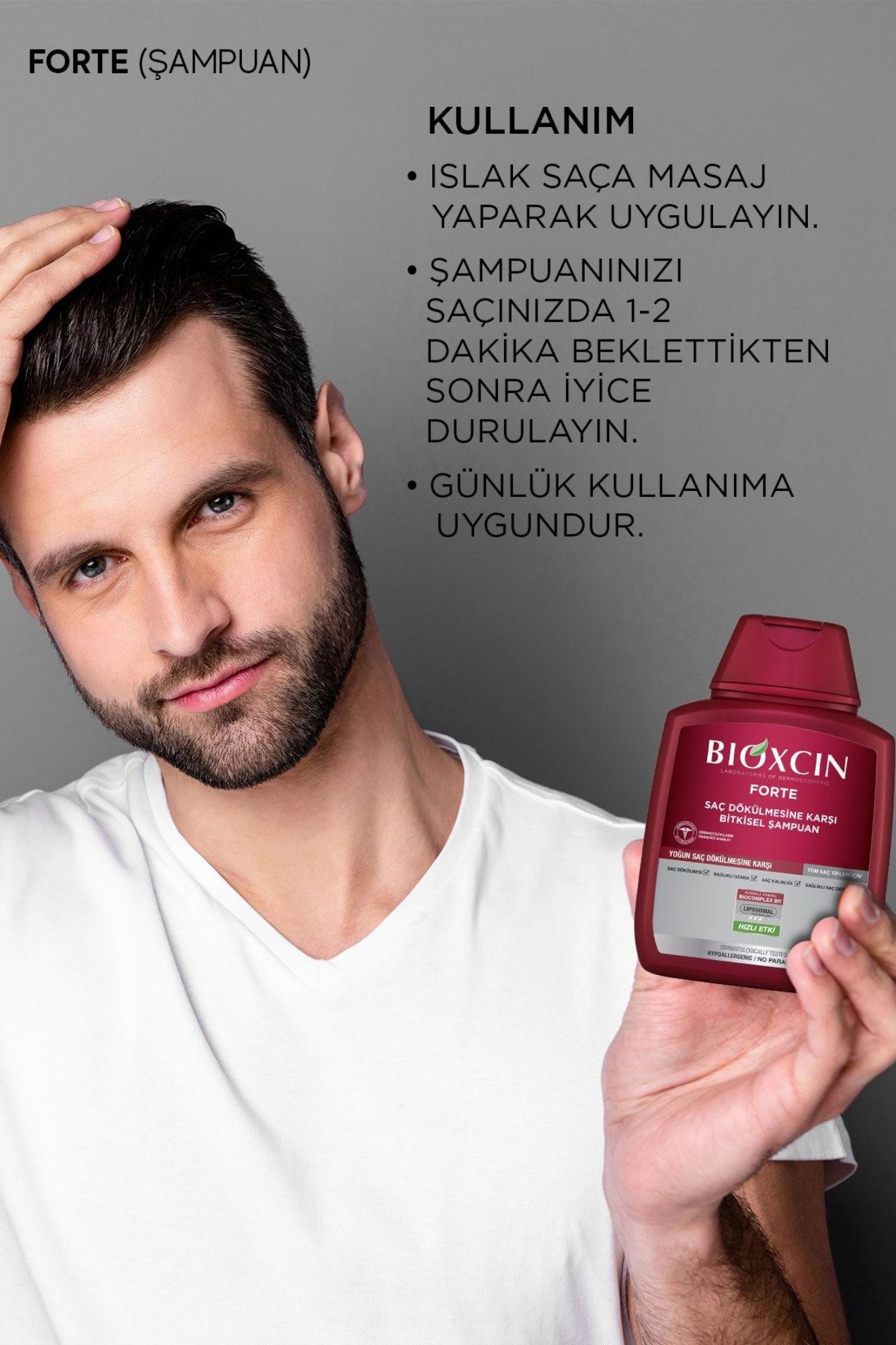 Bioxcin Forte Şampuan 300 Ml - Yoğun Dökülme Karşıtı Şampuan