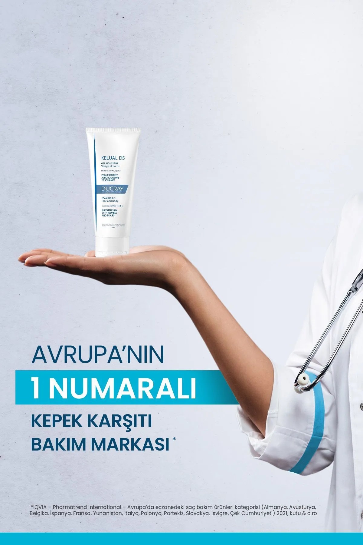 Ducray Kelual Ds Gel Moussant 200 ml - Köpüren Temizleme Jeli