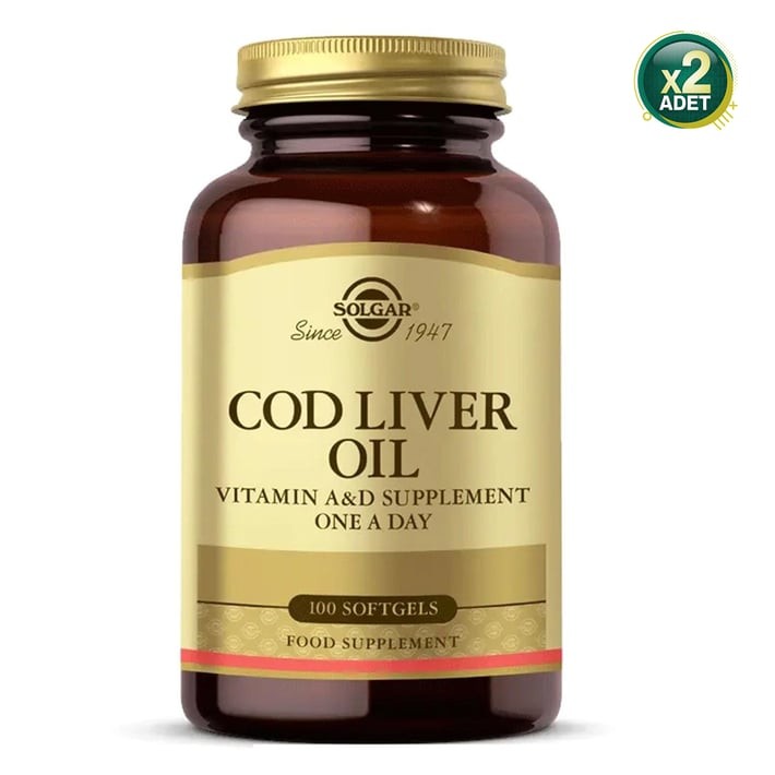 Solgar Cod Liver Oil 100 Softjel 2 Adet