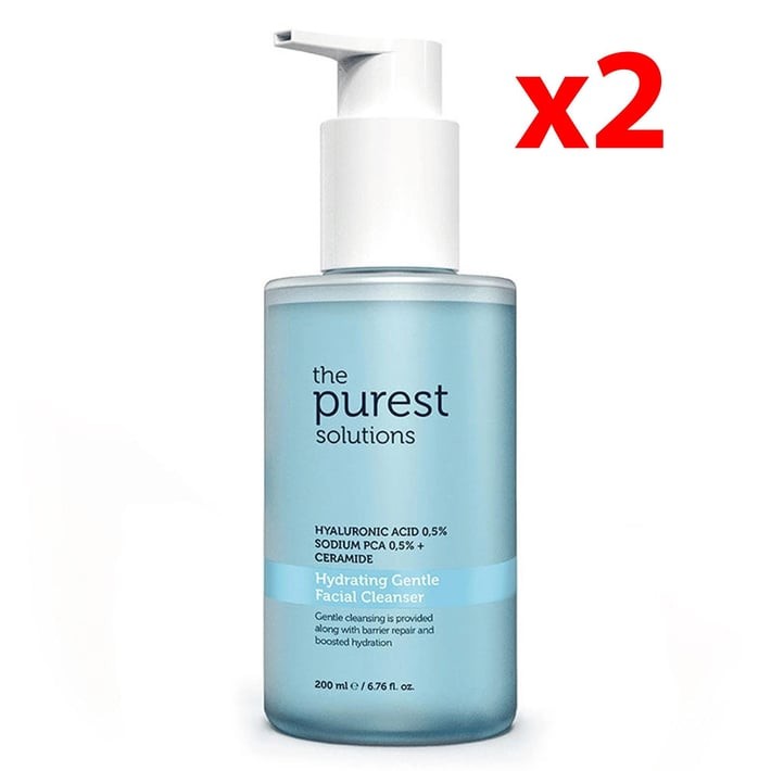 The Purest Solutions Kuru Ve Karma Ciltler İçin Nemlendirici Ve Bariyer Onarıcı Hyalüronik Asit Yüz Temizleme Jeli 200 Ml 2 Adet