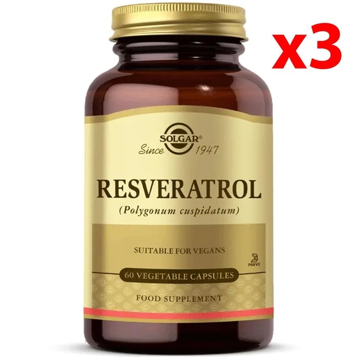 Solgar Resveratrol 60 Kapsül 3 Adet