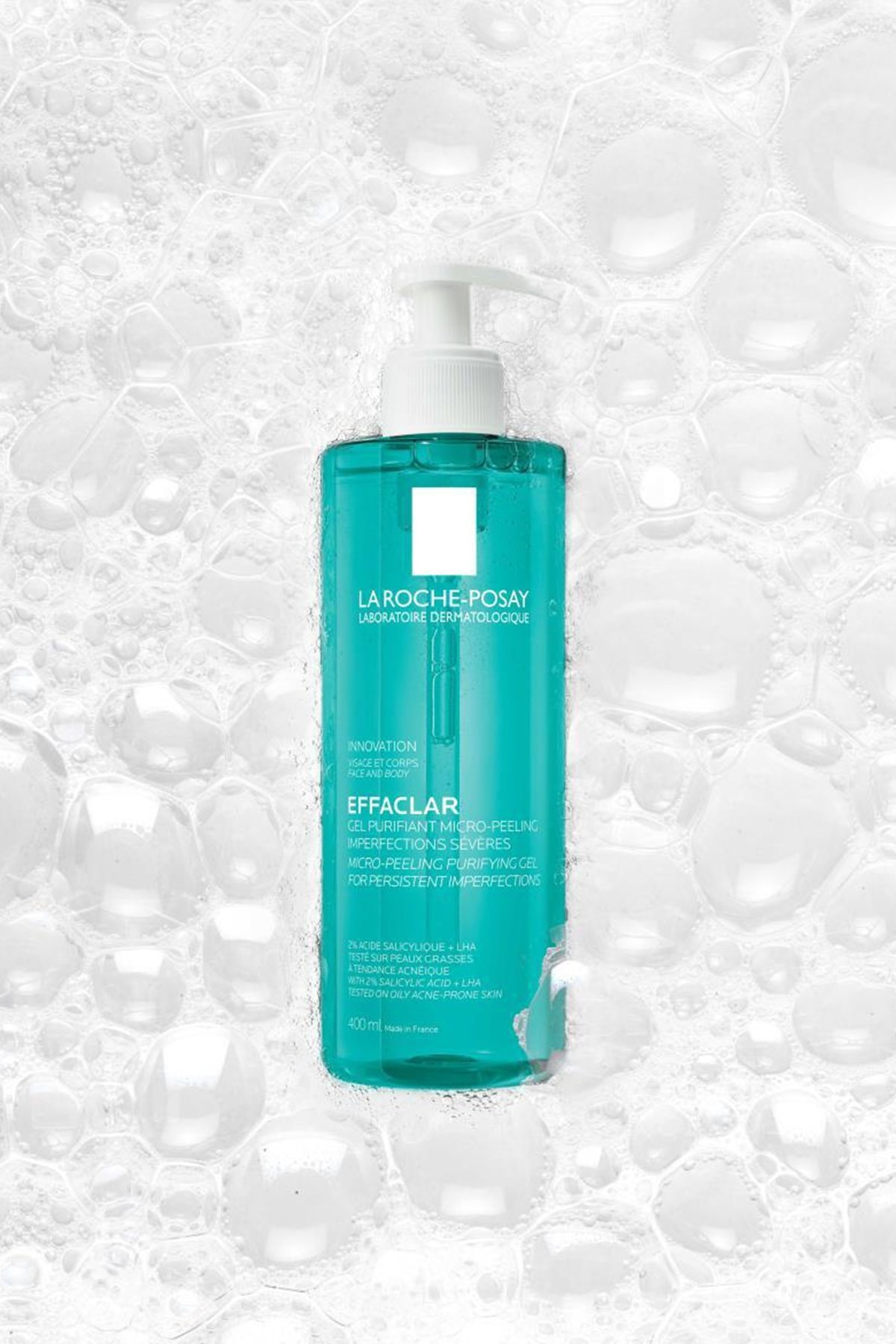 La Roche Posay Effaclar Mikro-peeling Arındırıcı Jel 400 ml- Akneye Eğilim Gösteren Ciltler