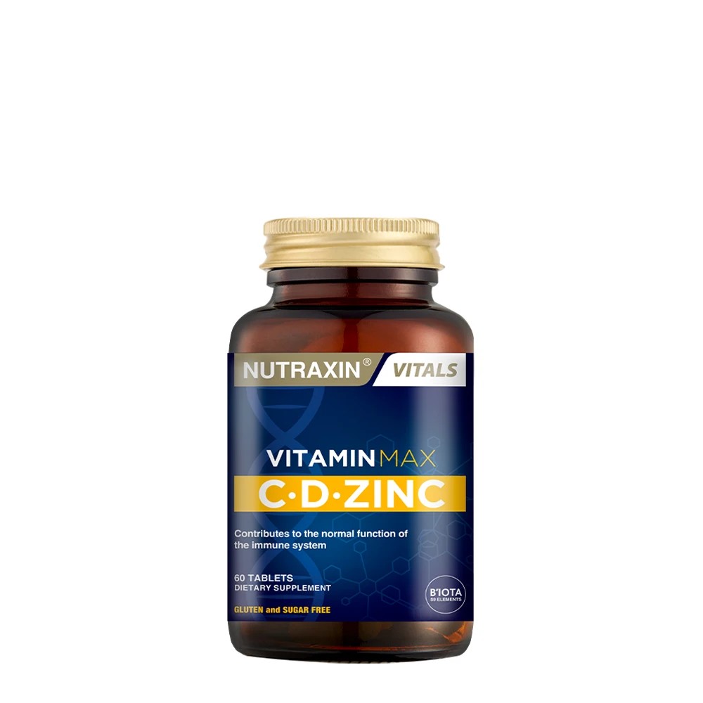Nutraxin Vitamin Max C + D Zinc 60 Tablet
