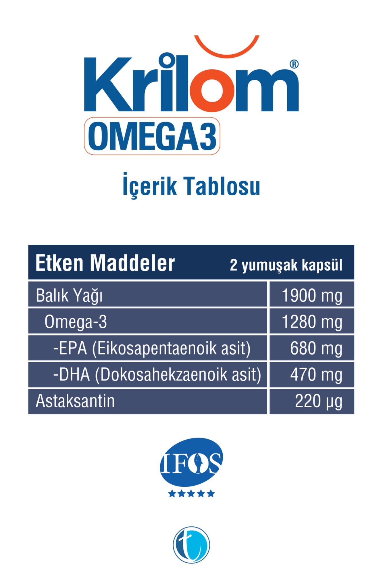 Krilom Omega-3 30 Yumuşak Kapsül