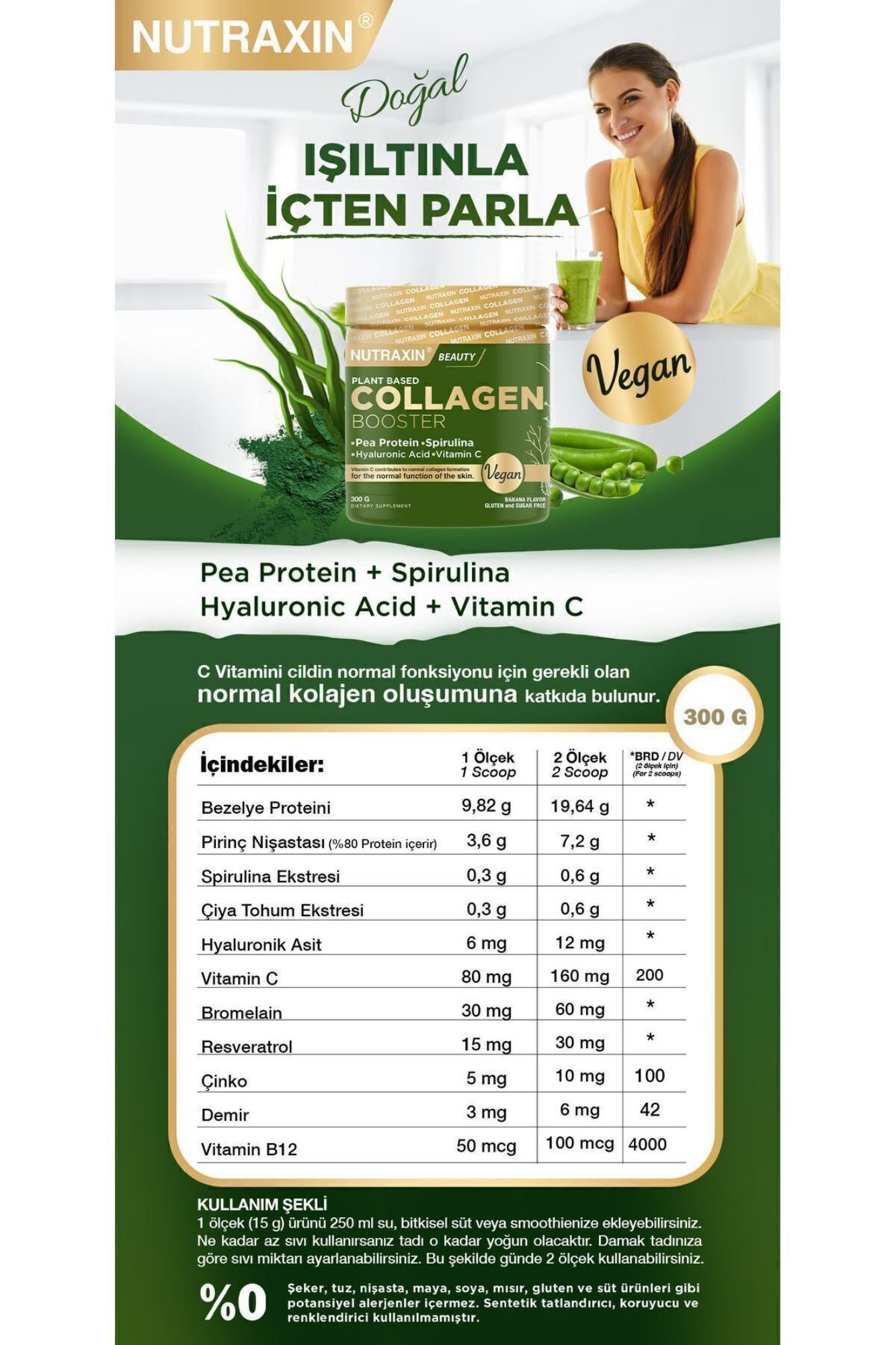 Nutraxin Vegan Collagen Booster 300 gr