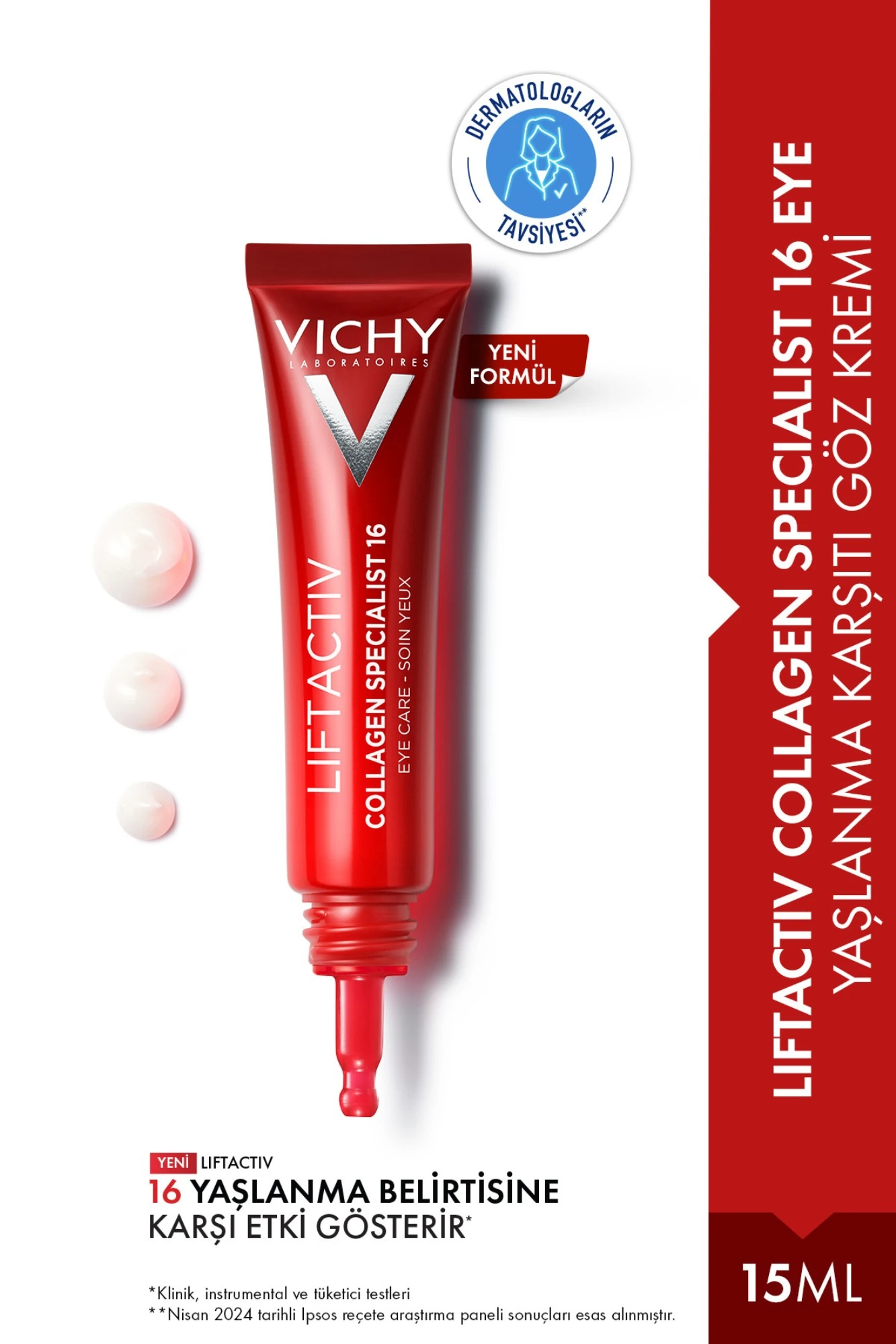 Vichy Liftactiv Collagen Specialist Göz Bakım Kremi 15 ml