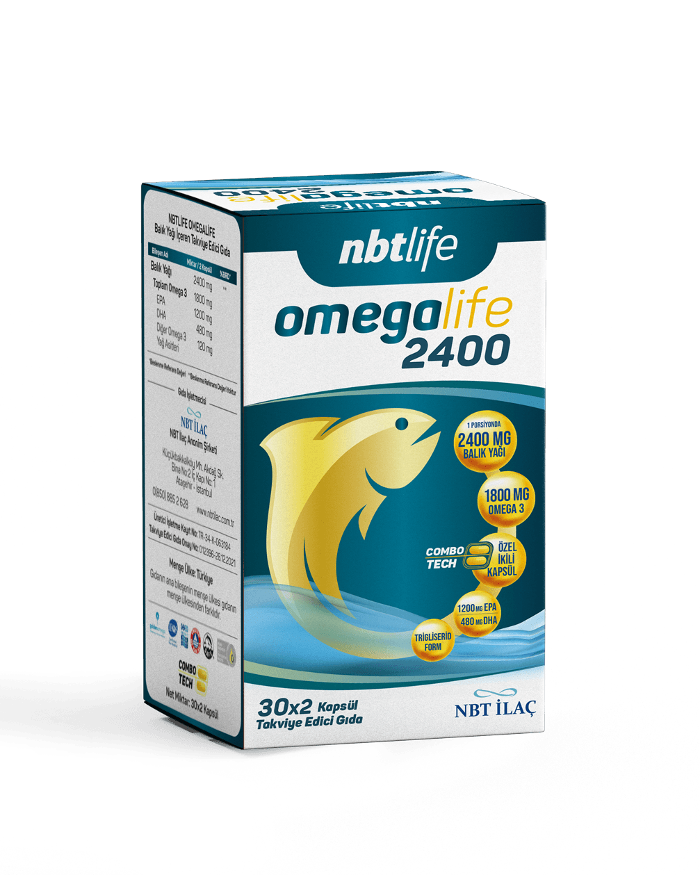 NBT Life Omegalife 2400 60 Kapsül