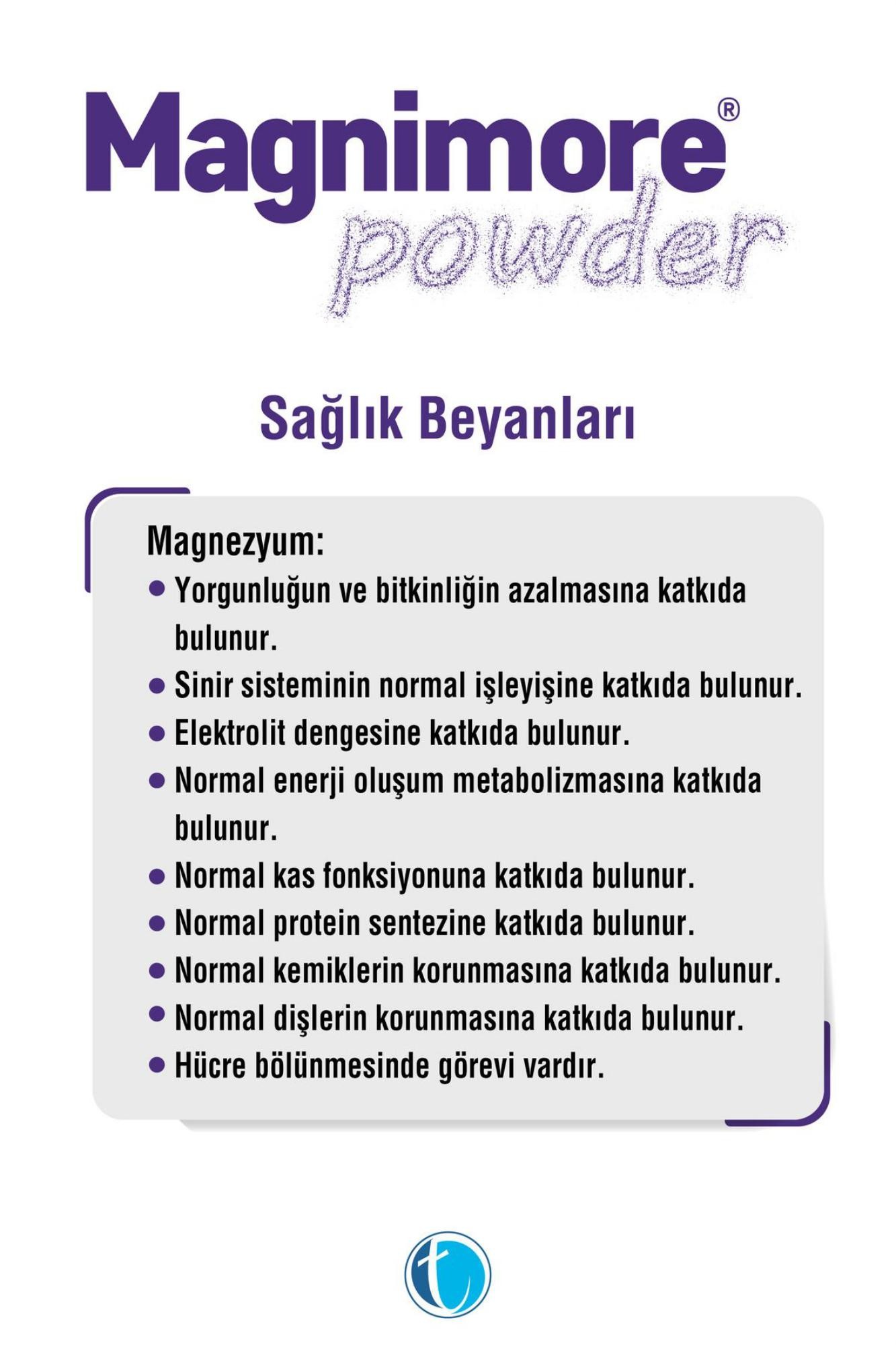 Magnimore Powder Magnezyum Kompleks 60 Servis