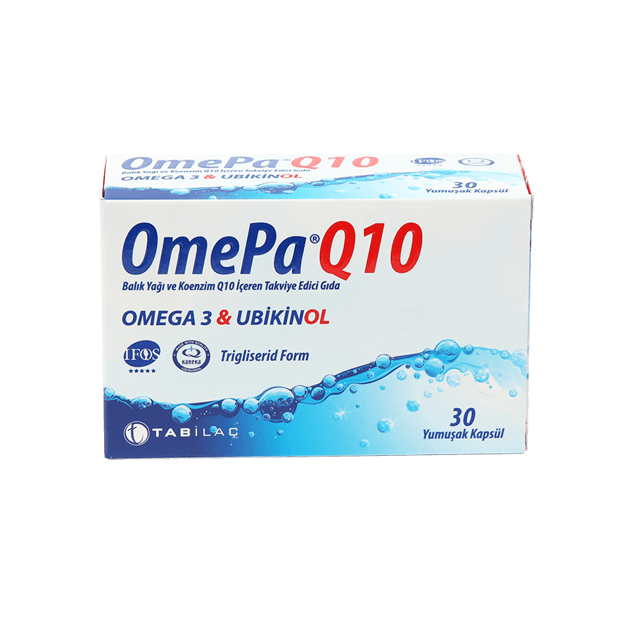 Omepa-Q10 Omega-3 Ubiquinol Balık Yağı 30 Kapsül