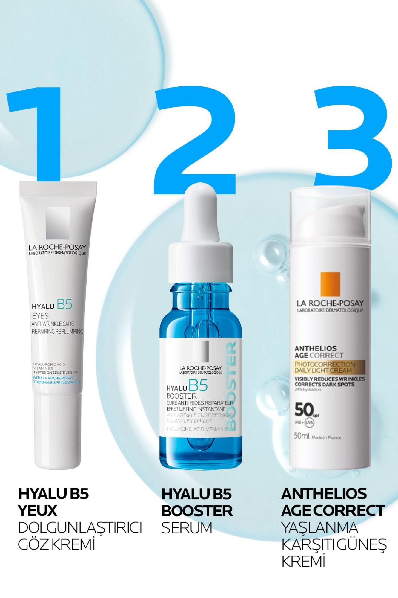 La Roche Posay Hyalu B5 Booster Anında Lifting Etkili Yaşlanma Karşıtı Bakım Serumu 15ml