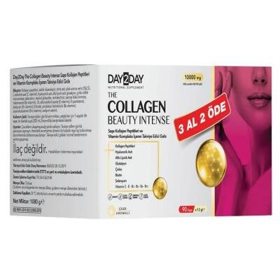 Day2Day The Collegen Beauty Çilek Aromalı 10000 Mg 30 Saşe - 3 Al 2 Öde