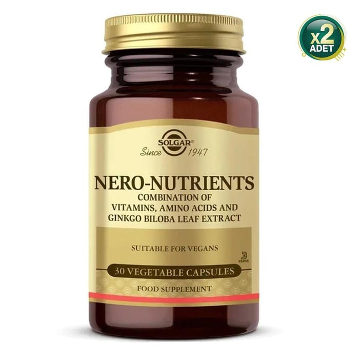 Solgar Nero Nutrients - 30 Kapsül 2 Adet