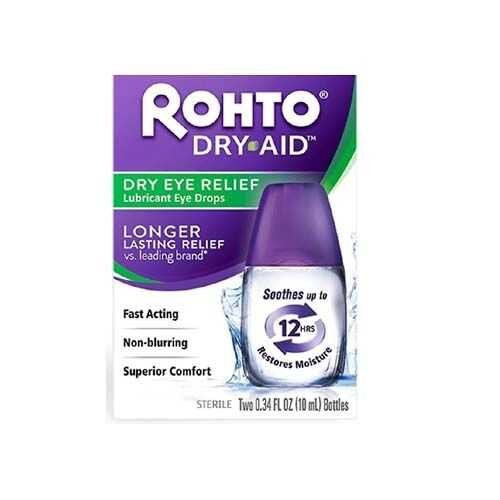 Rohto Dry Aid Eye Drops Kayganlaştırıcı Göz Damlası 10 Ml