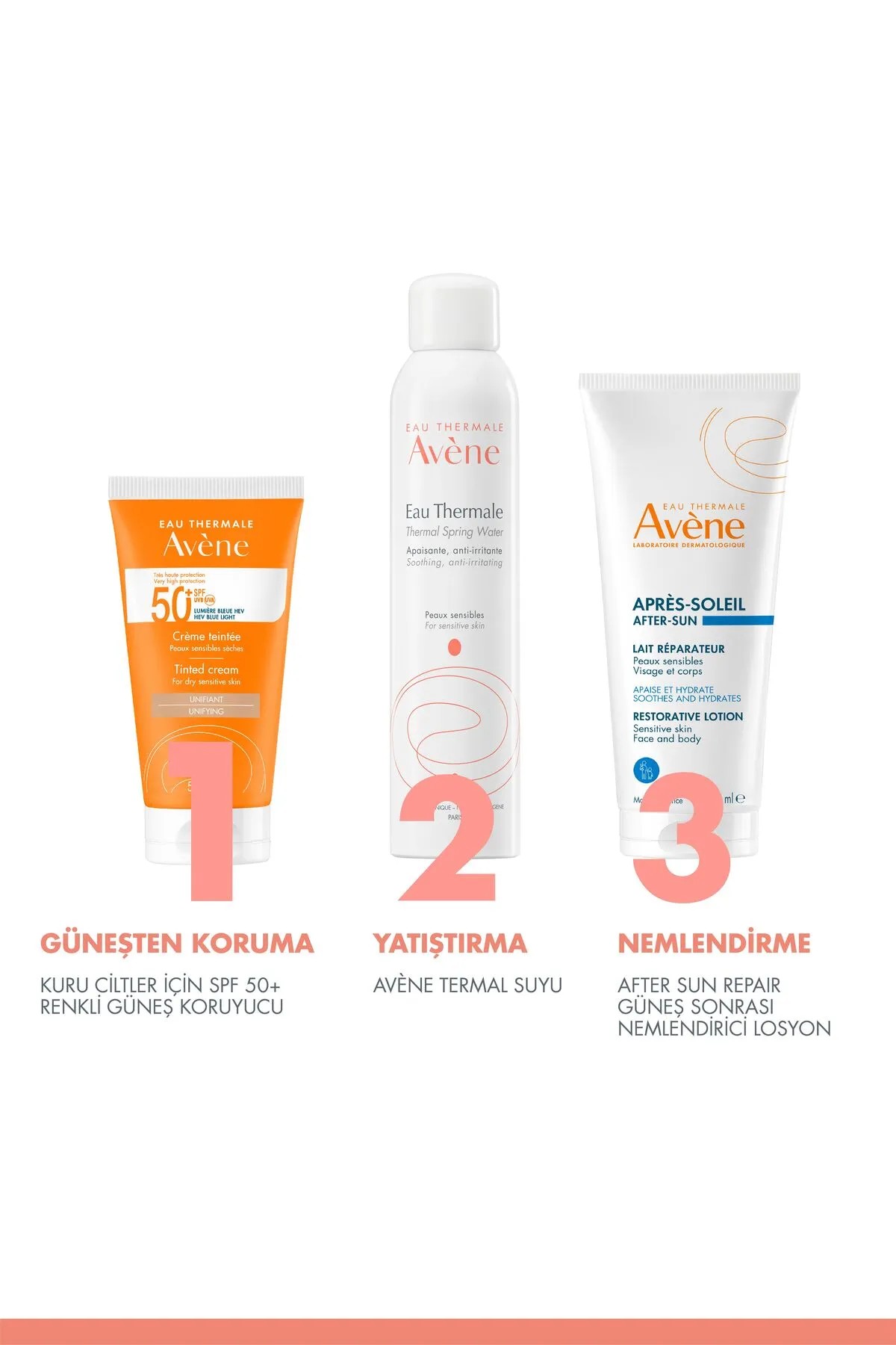 Avene Solaire SPF 50+ Renkli Güneş Kremi 50 ml