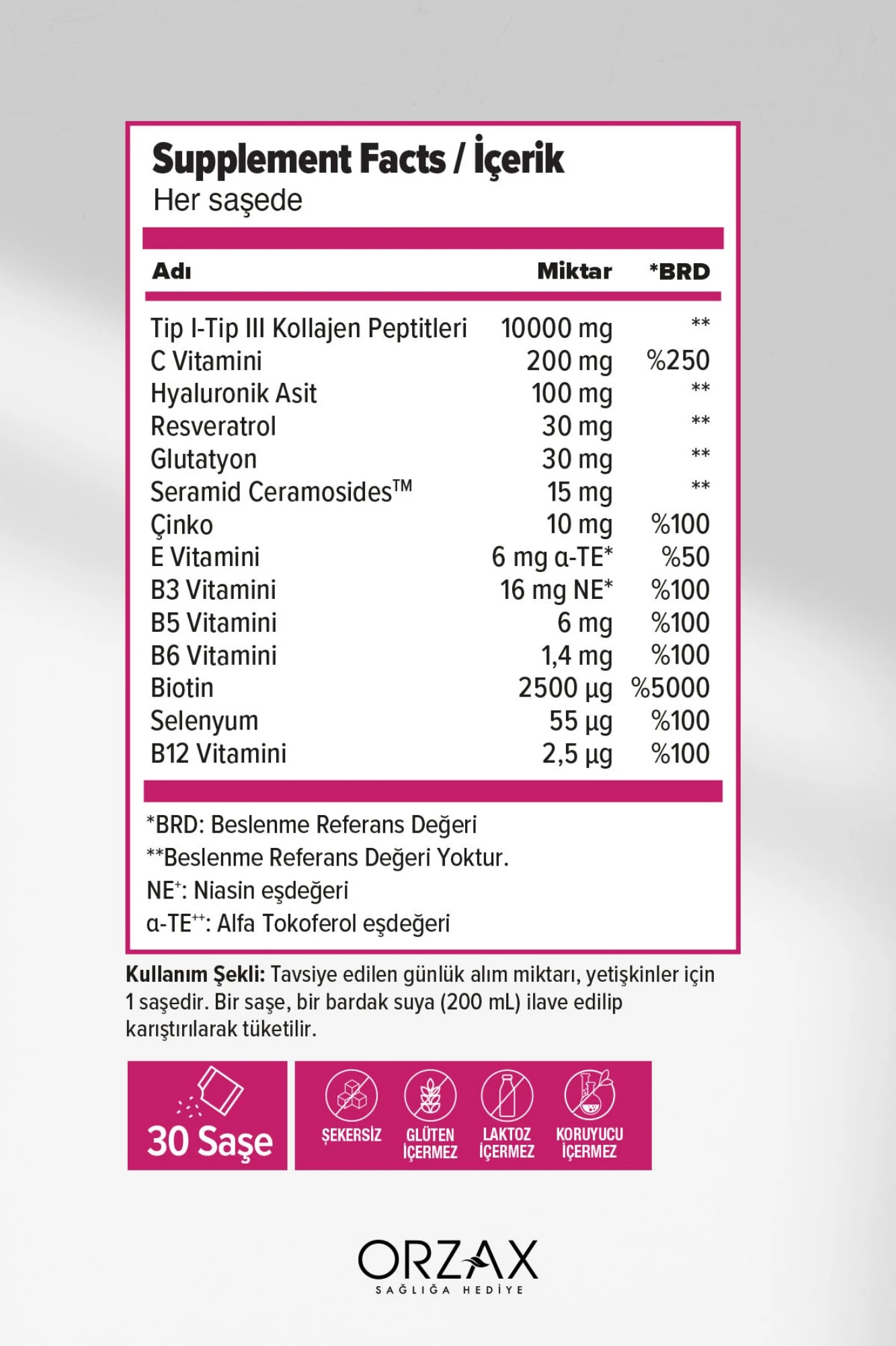 Day2Day The Collagen Beauty Intense Çilek Aromalı 30 Saşe