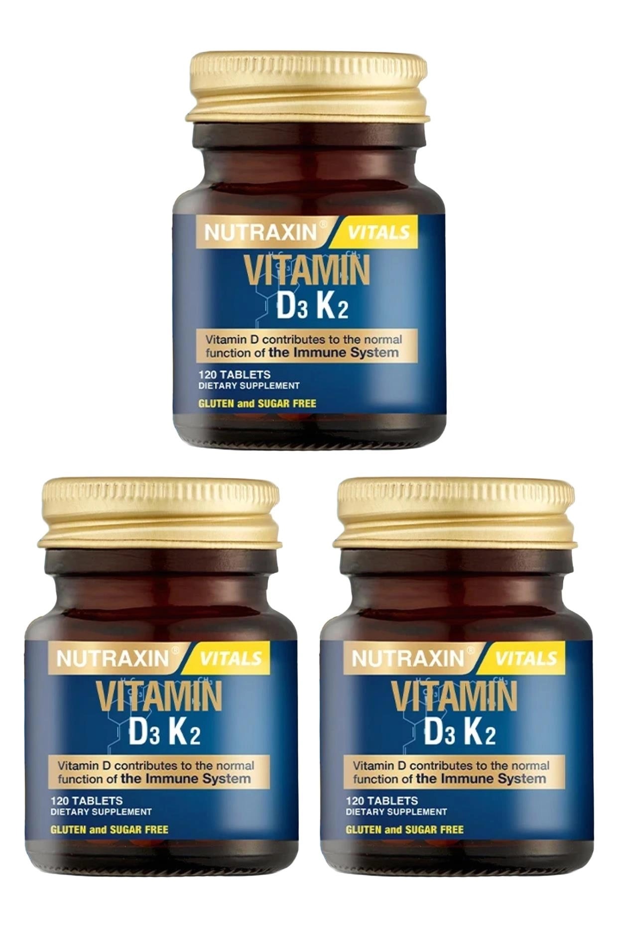 Nutraxin D3K2 120 Tablet 3 Adet
