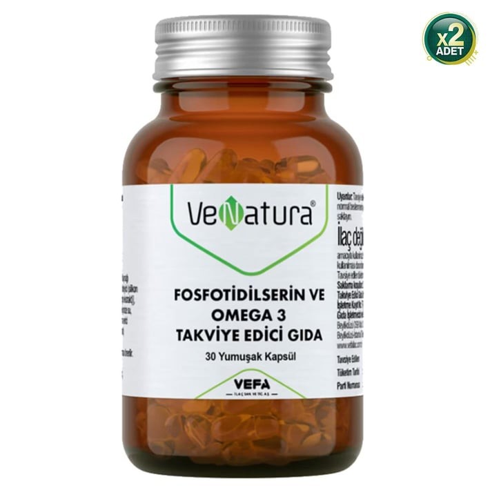 Venatura Fosfotidilserin ve Omega-3 30 Yumuşak Kapsül 2 Adet