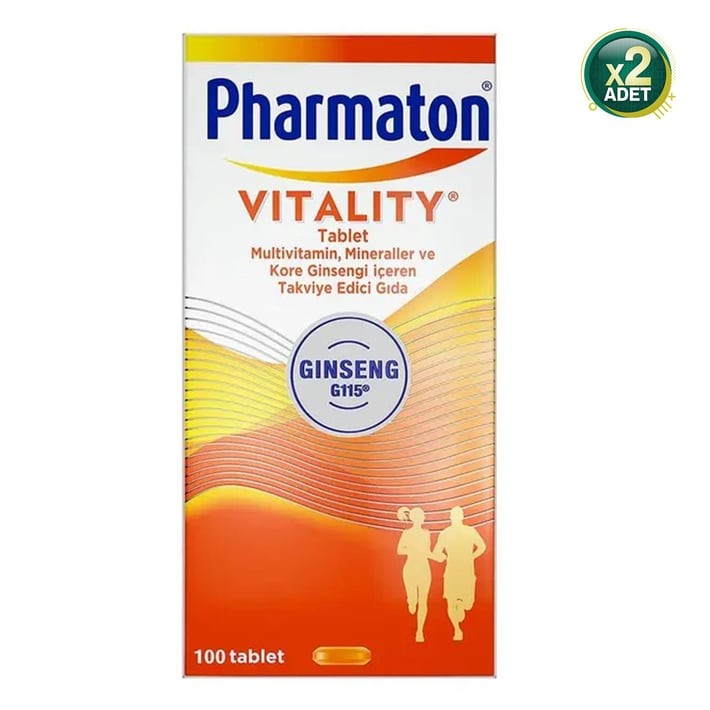 Pharmaton Vitality 100 Tablet 2 Adet