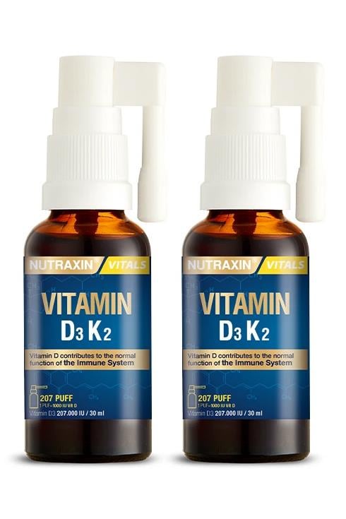 Nutraxin Vitamin D3K2 30 ml 2 Adet
