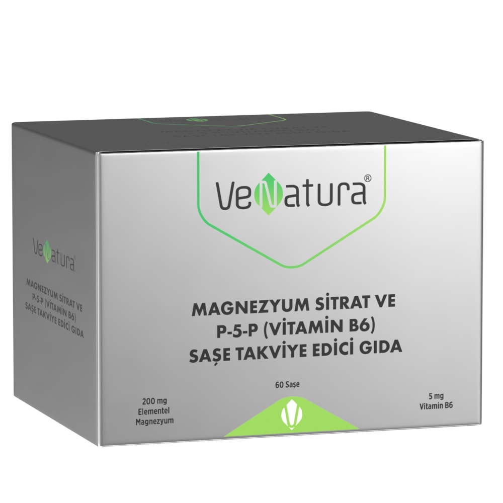Venatura Magnezyum Sitrat Ve P-5-P (Vitamin B6) 60 Saşe