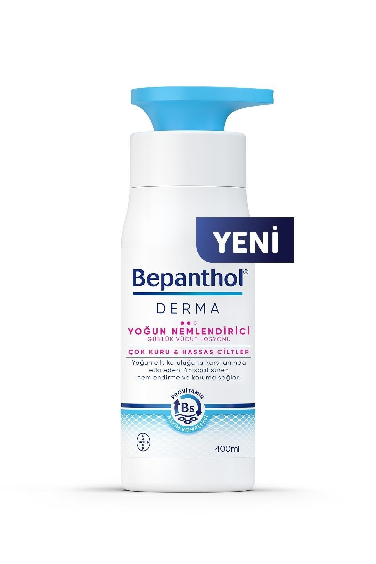 Bepanthol Derma Yoğun Nemlendirici Günlük Vücut Losyonu 400 ml Çok Kuru ve Hassas Ciltler