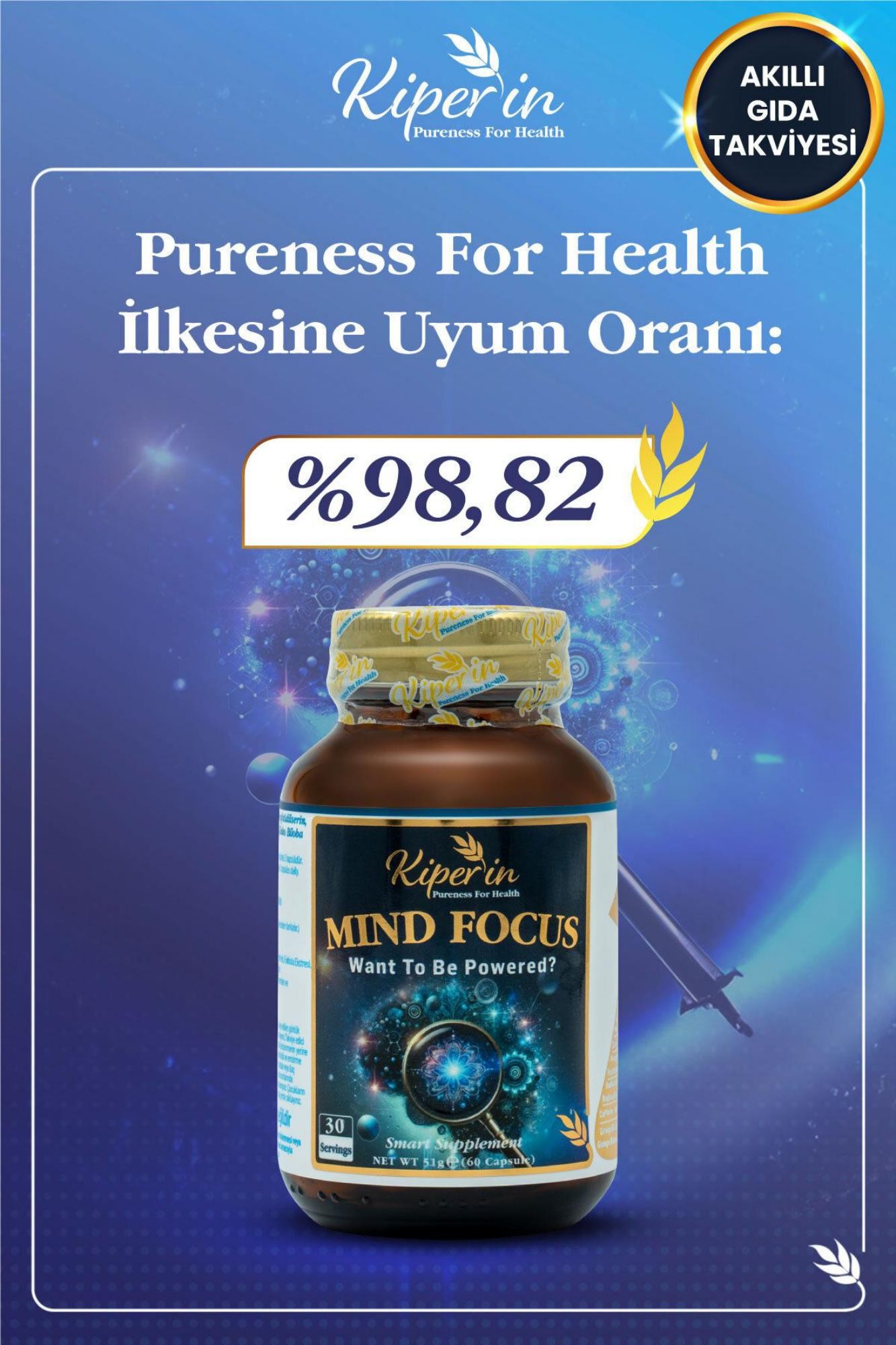 Kiperin Mind Focus 60 Kapsül