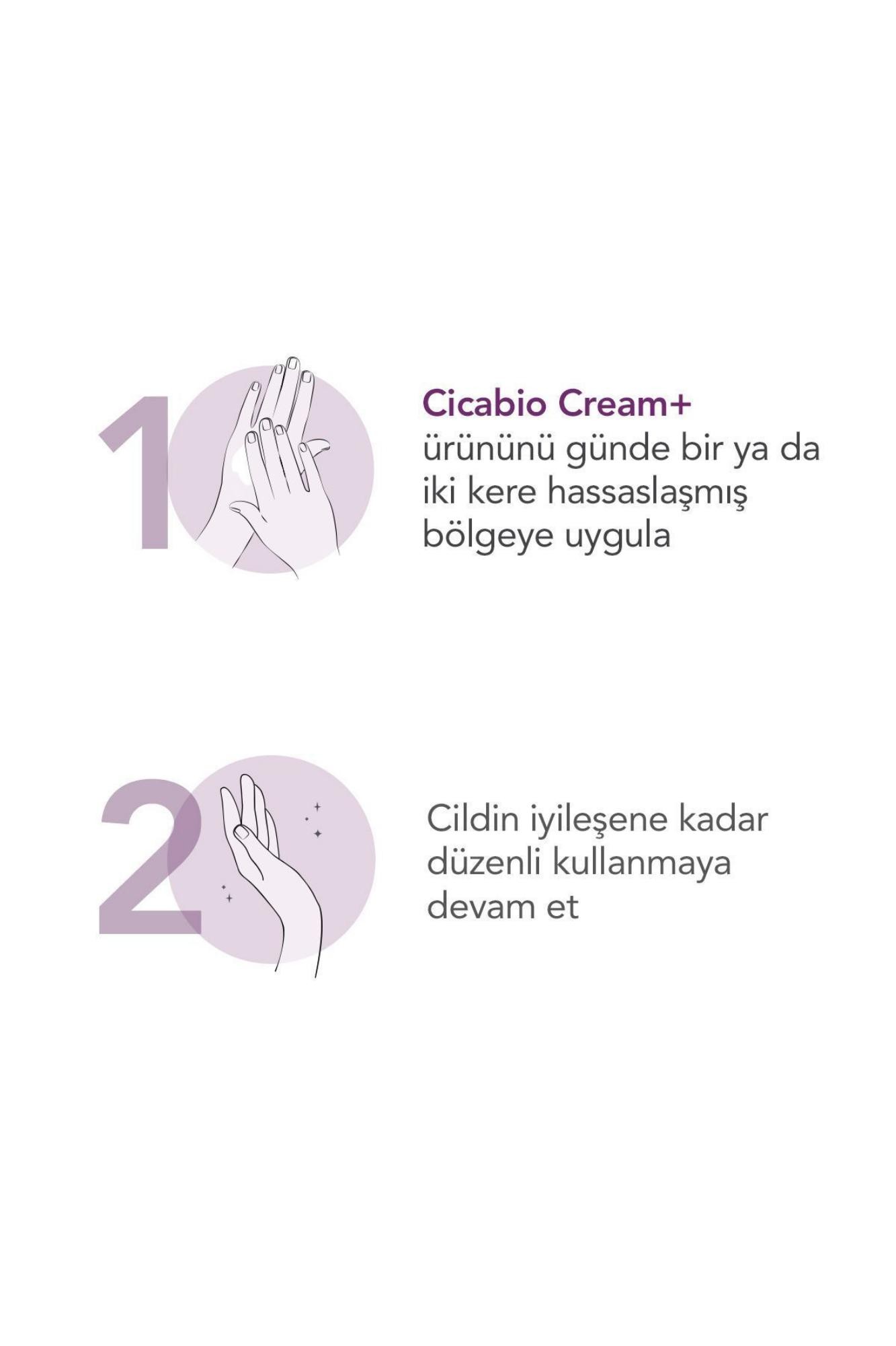 Bioderma Cicabio Cream+ Cilt Bariyeri Onarıcı Nemlendirici Yatıştırıcı Tüm Ciltler için Yüz Vücut Krem 100ml