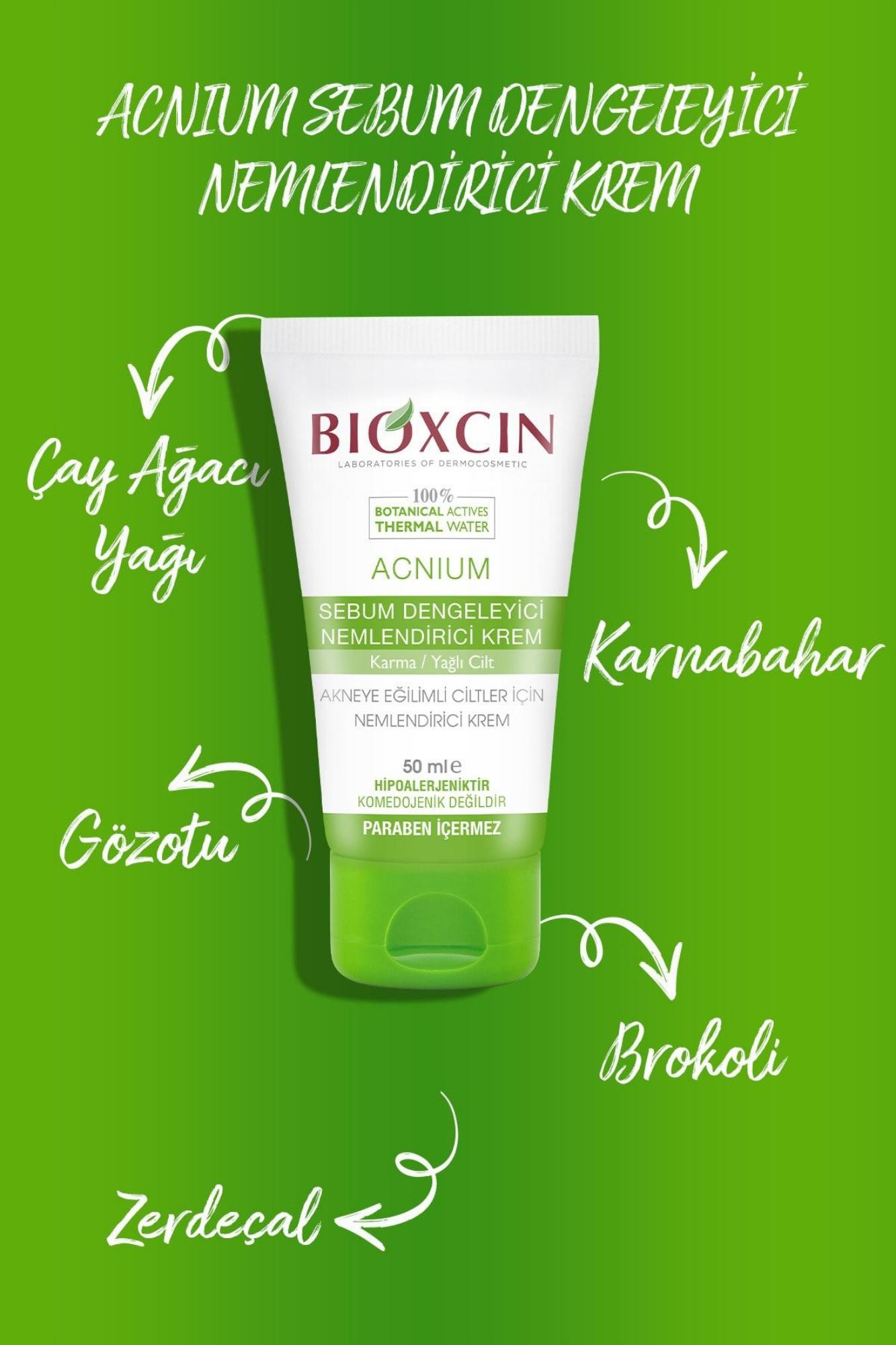 Bioxcin Acnium Dengeleyici Nemlendirci Krem 50 ml