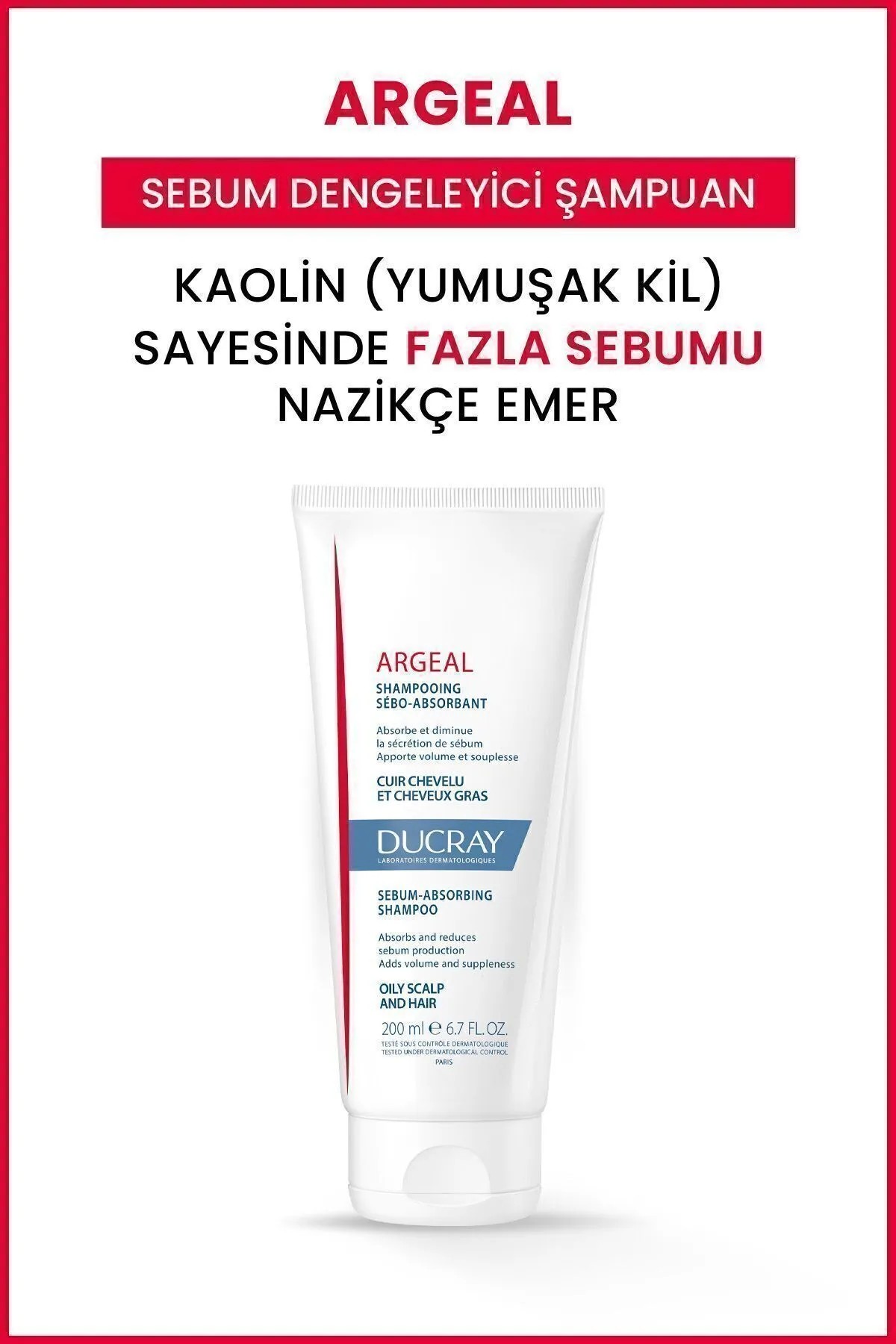 Ducray Argeal Şampuan Yağlı Saçlar 200 ml