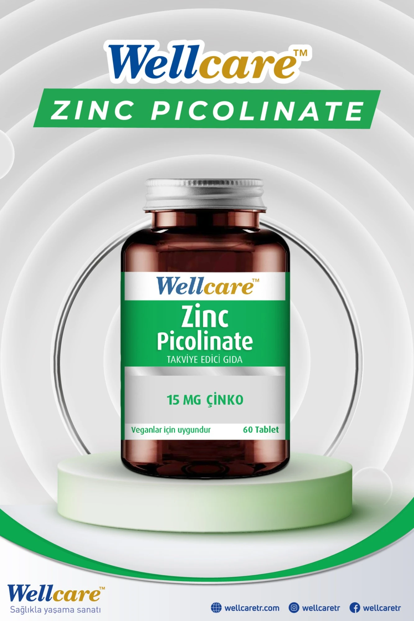 Wellcare Çinko Pikolinat 15 mg 60 Kapsül