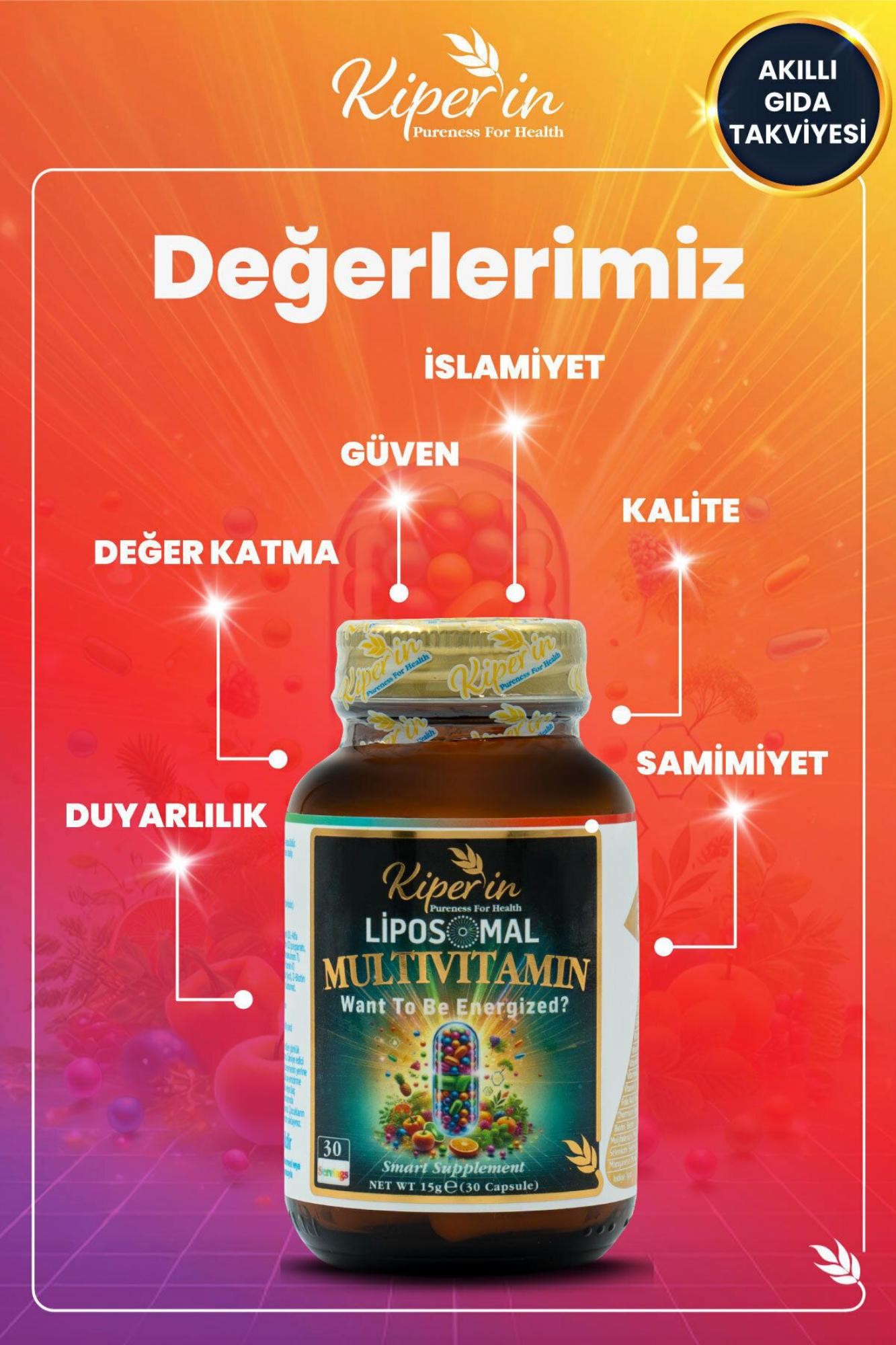 Kiperin Multivitamin Lipozomal 30 Kapsül