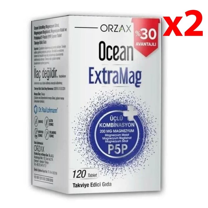 Ocean Extramag 120 Tablet 2 Adet 