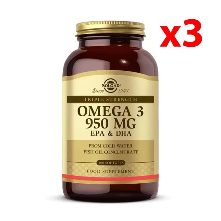 Solgar Omega-3 950 Mg - 100 Kapsül 3 Adet