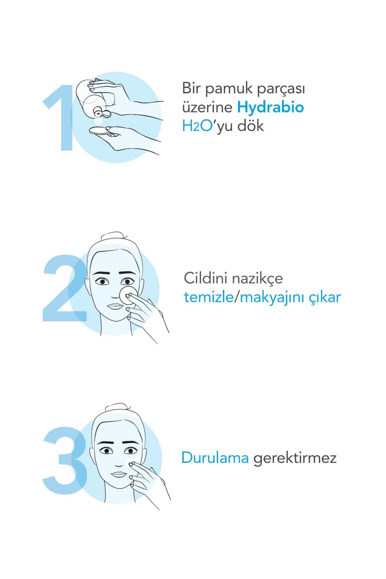 Bioderma Hydrabio H2O Micellar Makyaj Temizleme Suyu 2'li Set Nemlendirici Yüz ve Göz Çevresi 500 ml