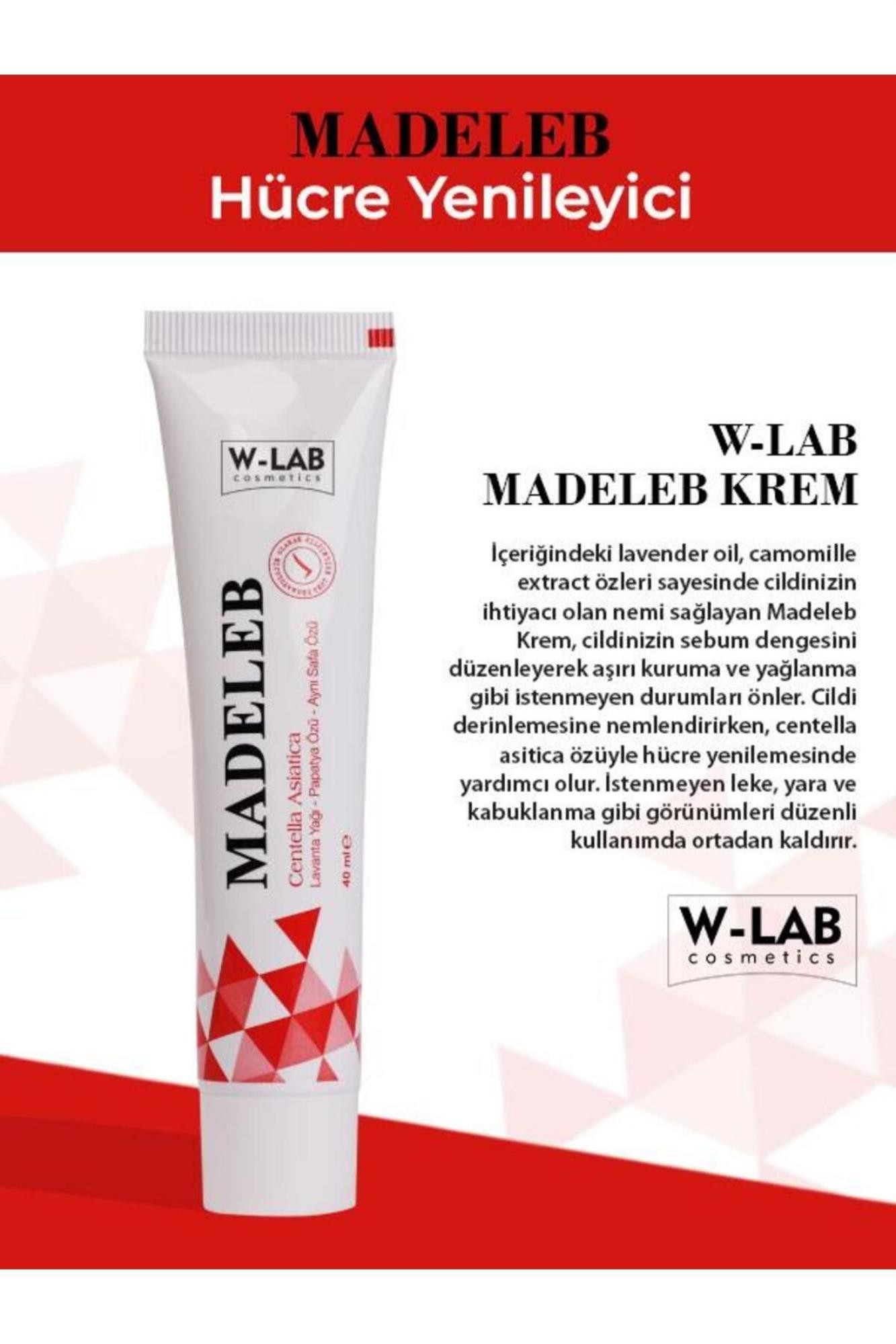 W-lab Madeleb Cilt Yenileyici Krem 40 ml