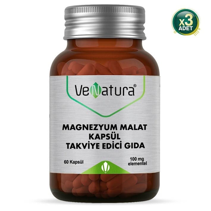 VeNatura Magnezyum Malat 60 Tablet 3 Adet