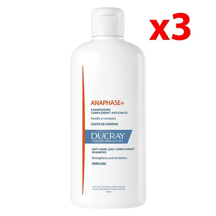Ducray Anaphase Şampuan Dökülme Karşıtı 400ml 3 Adet