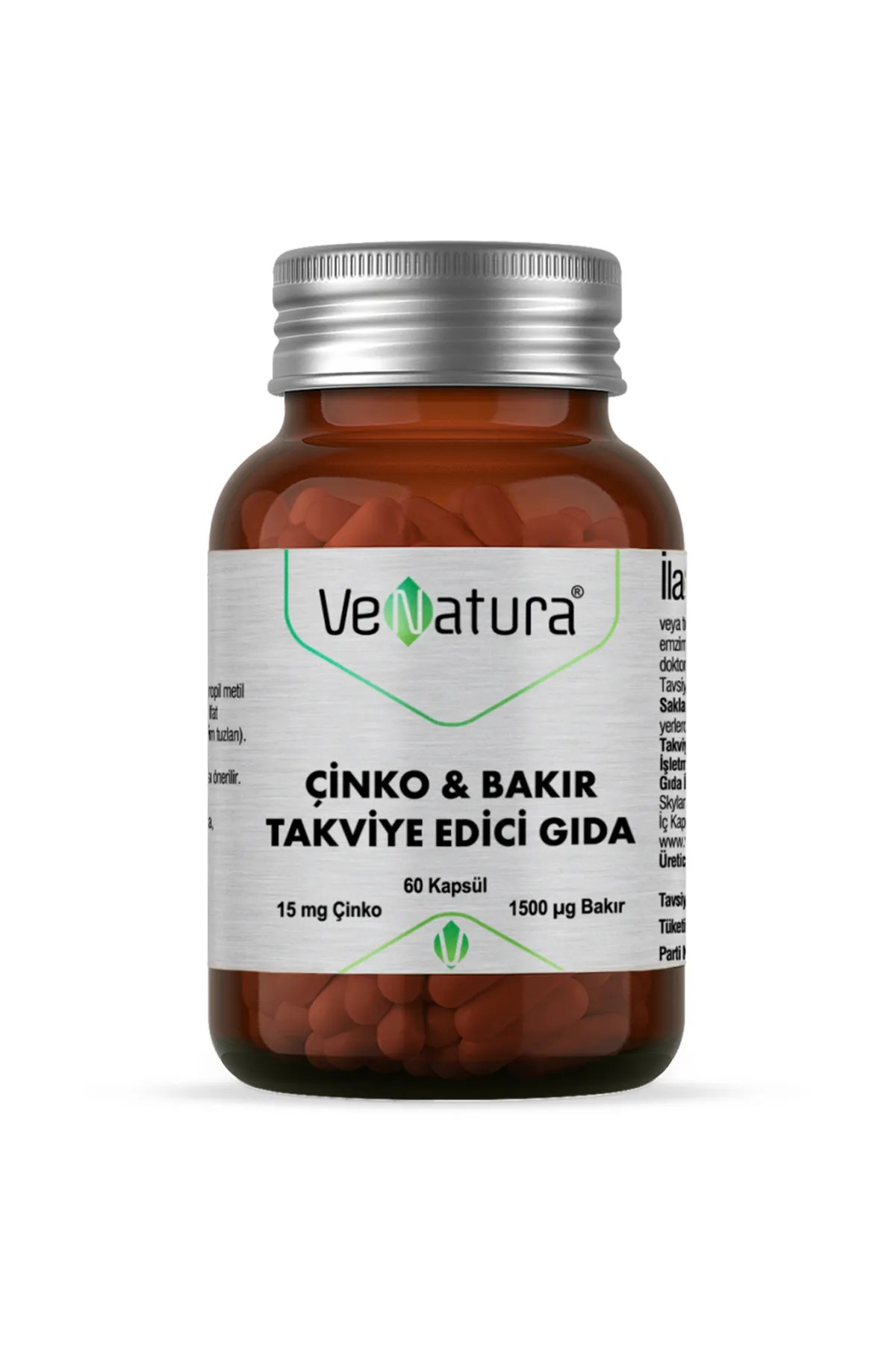 Venatura Çinko & Bakır 60 Kapsül