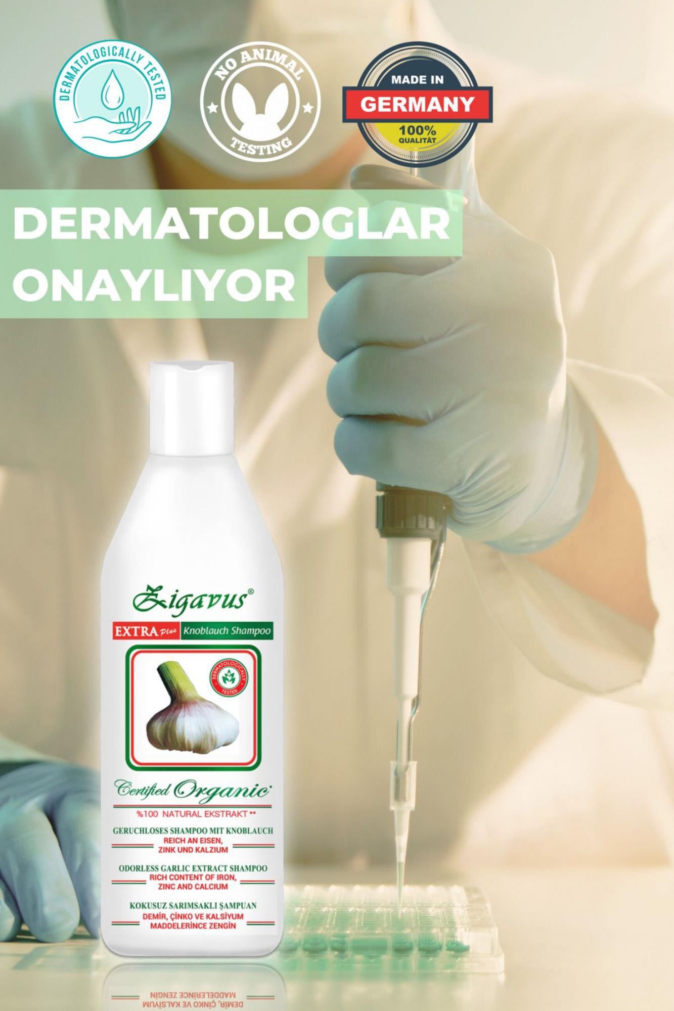 Zigavus Extra Plus Sarımsaklı Şampuan 250 ml - Yoğun Saç Dökülmesine Karşı