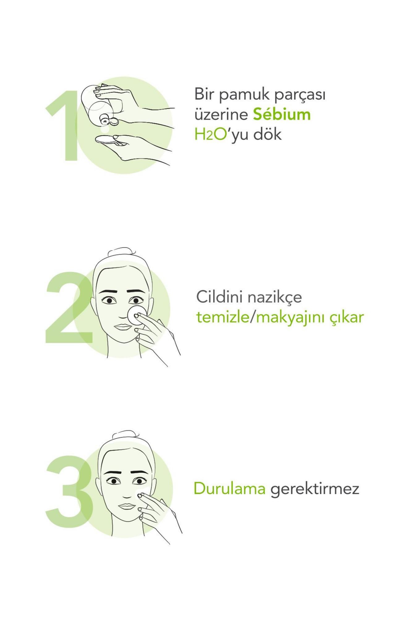 Bioderma Sebium H2O Micellar Makyaj Temizleme Suyu 2'li Set Karma,Yağlı ve Akne Eğilimli Ciltler 500 ml