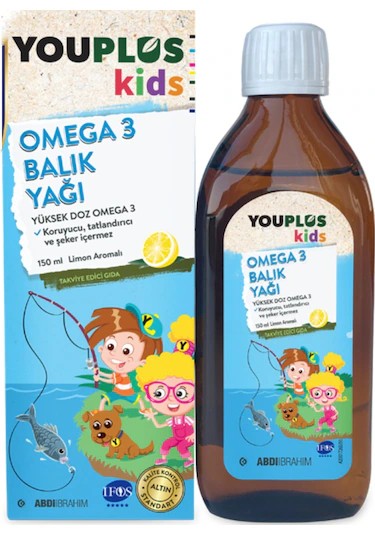 Youplus Kids Omega 3 Balık Yağı 150 ml Şurup
