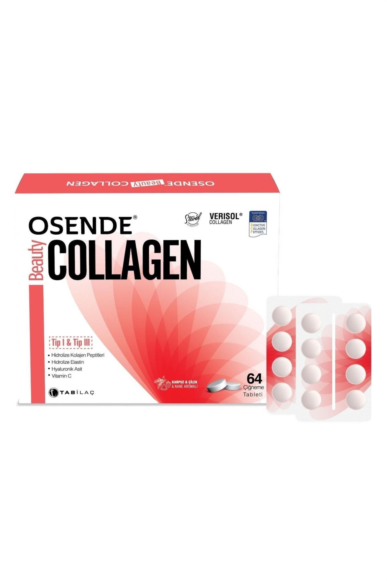 Osende Beauty Collagen Çiğneme Tableti 64 Tablet