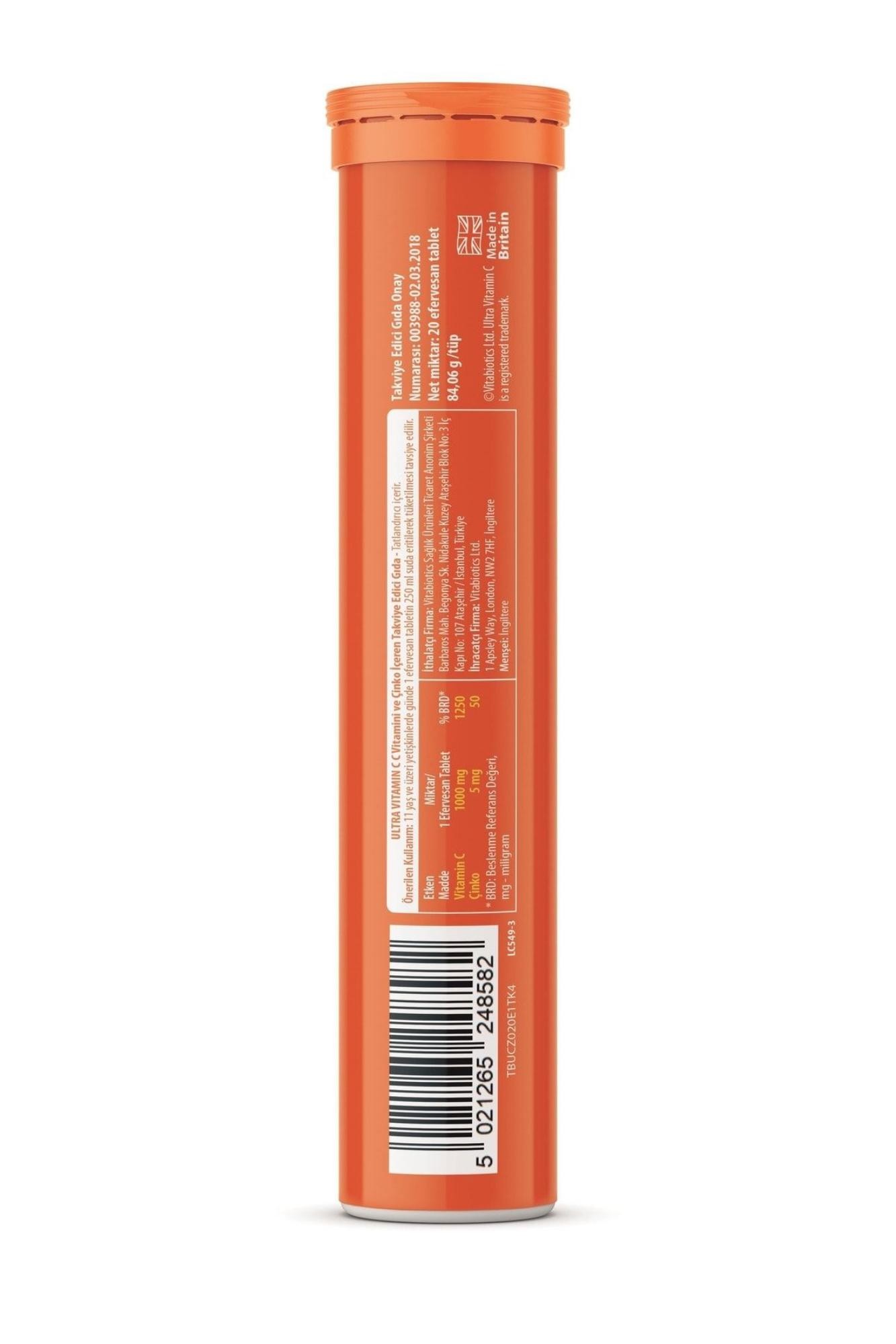 Vitabiotics Ultra Vitamin C 20 Efervesan Tablet