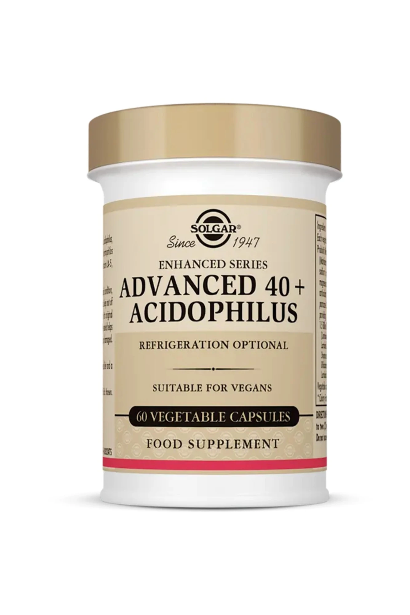Solgar Advanced 40+ Acidophilus 60 Kapsül