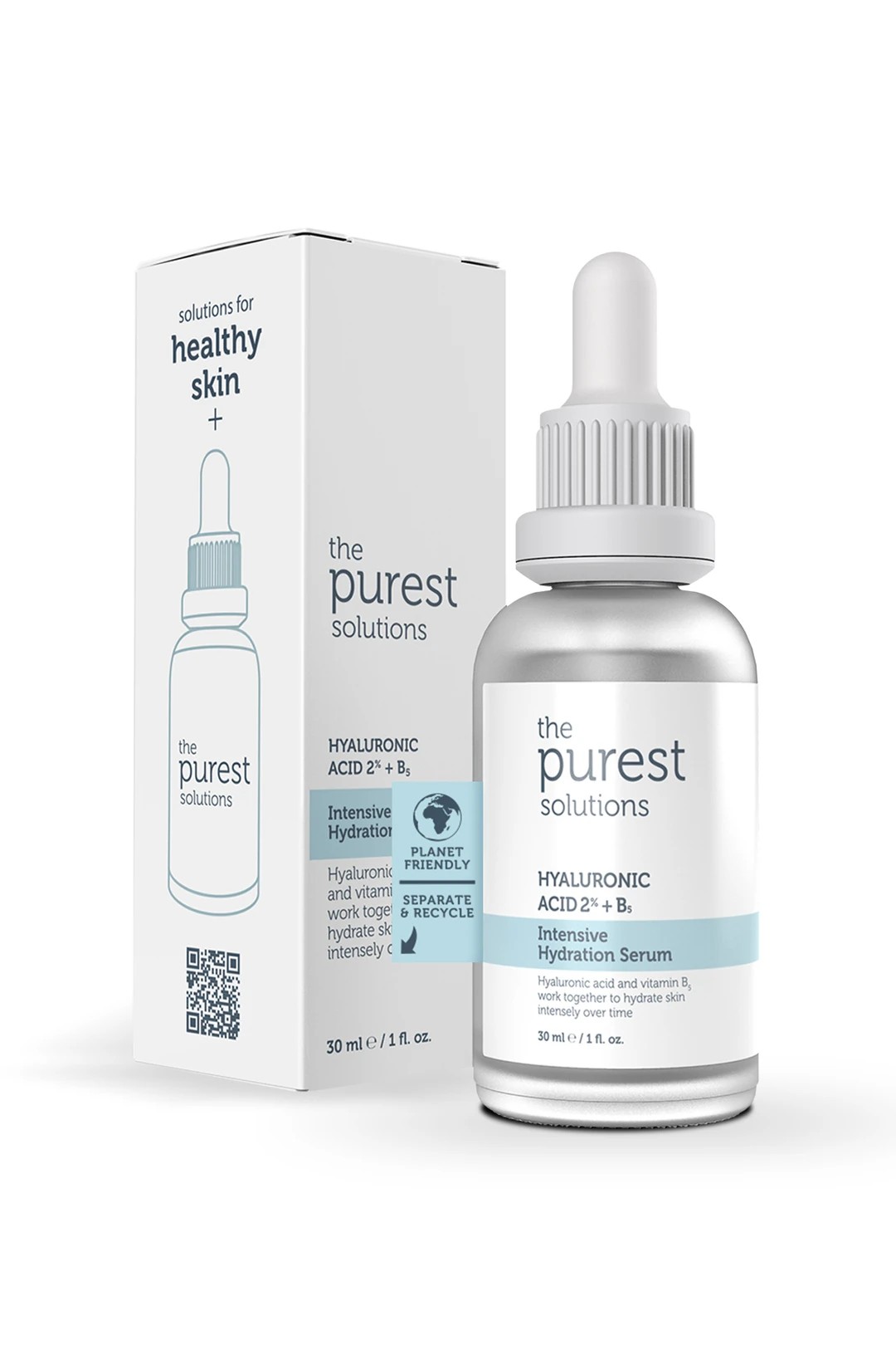 The Purest Solutions Yoğun Nemlendirme Ve Dolgunlaştırıcı Etkili Yenileyici Hyalüronik Asit Cilt Bakım Serumu 30 ml