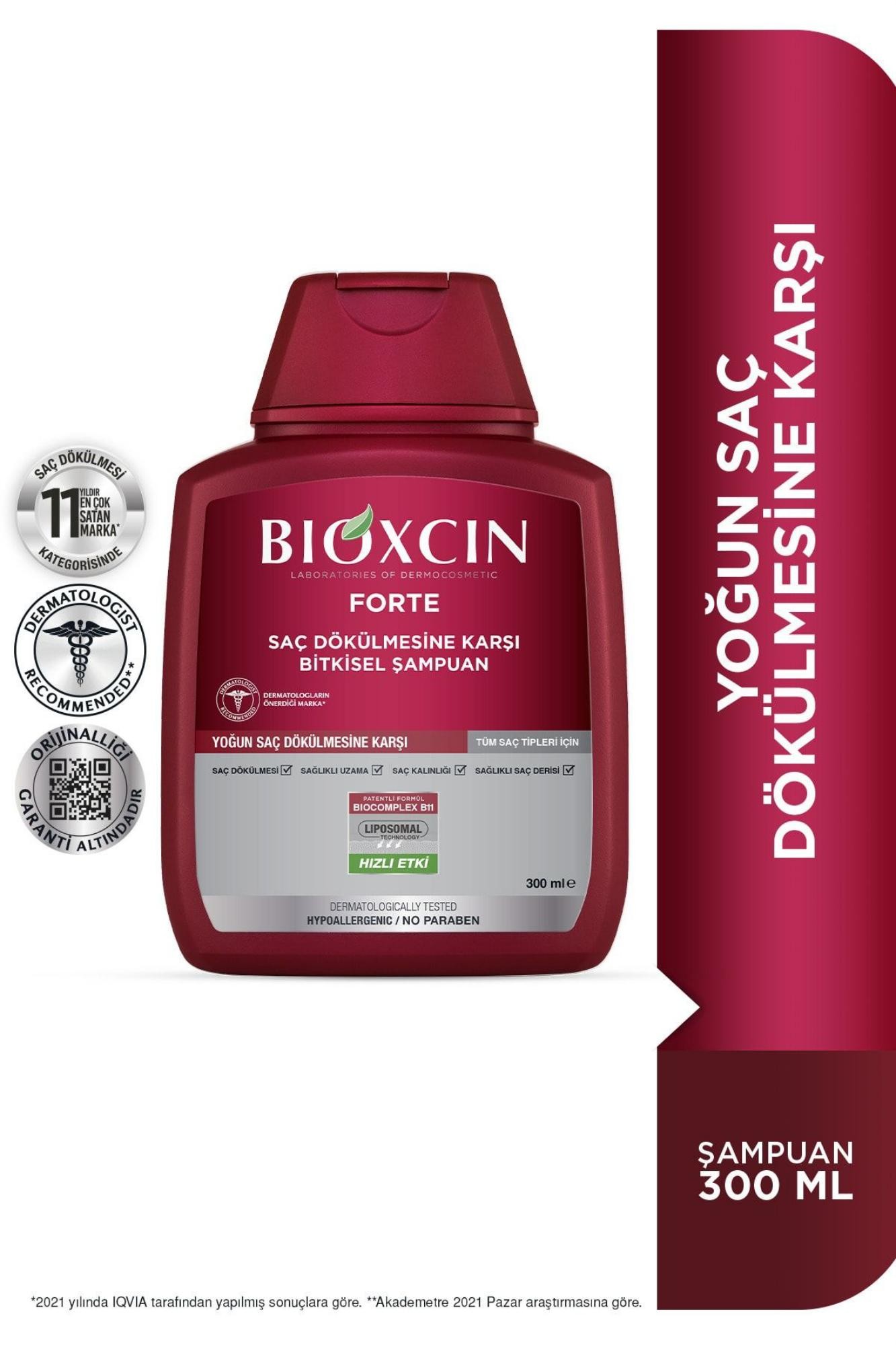 Bioxcin Forte Şampuan 300 Ml - Yoğun Dökülme Karşıtı Şampuan